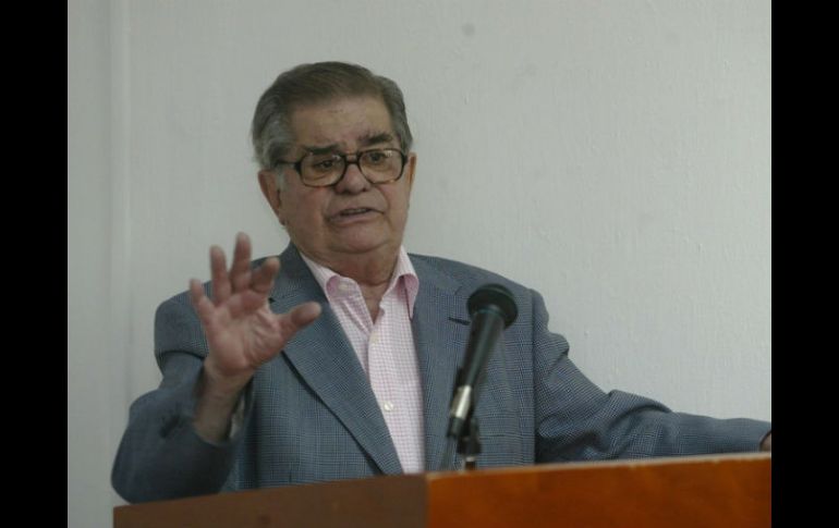La reunión contó con la presencia de Miguel León-Portilla, experto en cultura náhuatl. EL INFORMADOR / ARCHIVO