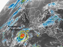 El ciclón refuerza el potencial de lluvias en el occidente de México. TWITTER / @conagua_clima