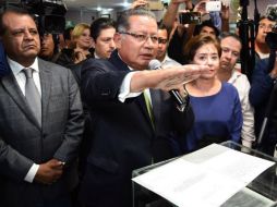 Armando Barajas afirmó que se discutiría la expulsión del gobernador interino de Veracruz, Flavino Ríos (foto). EFE / ARCHIVO