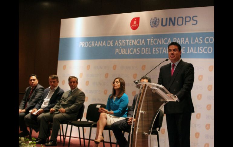El gobernador informó que seguirán trabajando con UNOPS en la mejora de procedimientos. EL INFORMADOR / M. Vargas