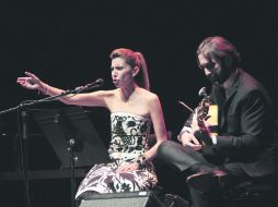 Artistas. La pareja ya antes se ha presentado junta e incluso tiene material discográfico. NTX /