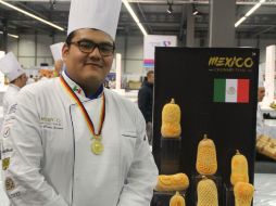 Un acercamiento a los detalles del trabajo mukimono de José Carlos denota un trabajo meticuloso de flores y figuras. NTX / ESPECIAL