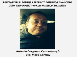Entre las personas señaladas por Estados Unidos, destaca Antonio Oseguera Cervantes, detenido en 2015. TWITTER / @PoliciaFedMx