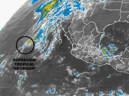 Se espera que este sábado se degrade a una baja remanente a unos 650 kilómetros al oeste-suroeste de Punta Eugenia. ESPECIAL / smn.cna.gob.mx