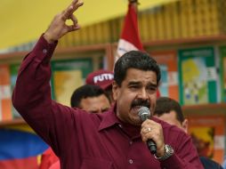 Con esto el tribunal sentencia que el asunto de la nacionalidad de Maduro queda aclarado. AFP / J. Barreto