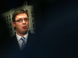 Vucic fue llevado a un lugar seguro, mientras prosiguen las investigaciones. AP / D. Vojinovic