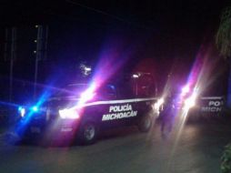 El despliegue policial se mantiene a través de puntos de revisión en entradas y salidas. TWITTER / @MICHOACANSSP