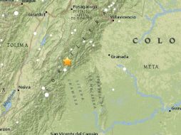 El movimiento telúrico tuvo como epicentro un paraje rural a 14 kilómetros de la cabecera del municipio de Colombia. TWITTER / usgs.gov