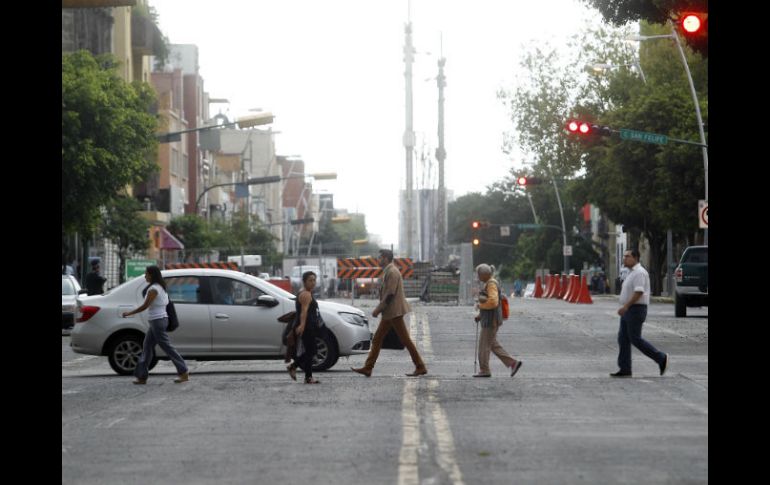 El CCIJ confía en que la peatonalización volverá más atractivo al Centro de Guadalajara. EL INFORMADOR / ARCHIVO