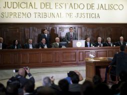 Sólo 18 de los 34 magistrados se presentaron a la sesión. EL INFORMADOR / ARCHIVO