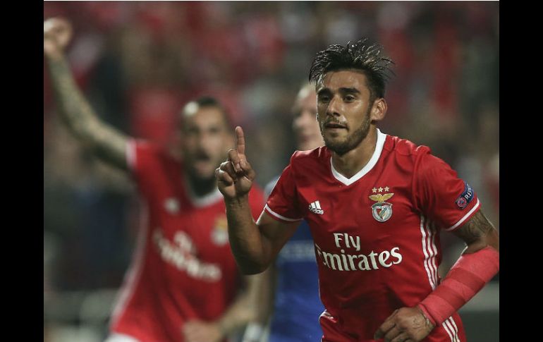 Salvio marcó la red que le dio la victoria a las 'Águilas'. EFE / M. De Almeida