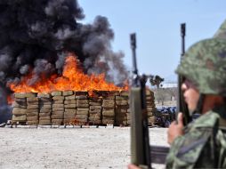 Instruyeron la destrucción de la droga, bajo la supervisión del Representante del Órgano Interno de Control. NTX / ARCHIVO