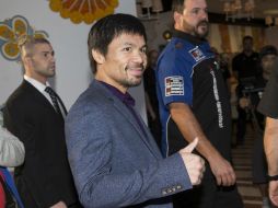 El boxeador filipino se presentó en Las Vegas. AP / E. Verduzco