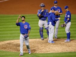 De ganar, Chicago podría convertirse en el séptimo club que en la historia de la Serie Mundial que se corona tras remontar un 3-1. AFP / E. Shaw