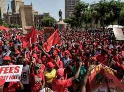La marcha se produce en una semana especialmente tumultuosa en la vida política sudafricana. AFP / G. Guercia
