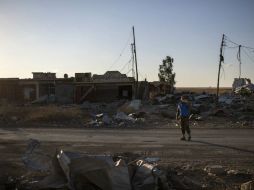 Una de las localidades situadas al suroeste de Mosul que fue liberada hoy es Al Yeruf. AP / F. Dana