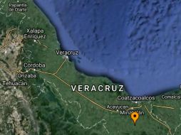 El temblor tiene epicentro a 45 kilómetros al sur del municipio de Minatitlán. ESPECIAL / ssn.unam.mx
