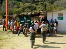 Se llevó a cabo la evacuación en las comunidades de Tehuamixtle, Aquiles Serdán y Corrales, en el municipio de Cabo Corrientes. TWITTER / @PCJalisco
