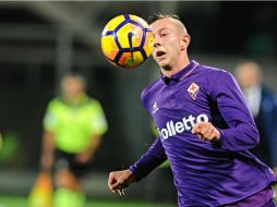 Bernardeschi, de la Fiorentina, durante el partido de esta noche en Italia. AP / M. Degl'Innocenti