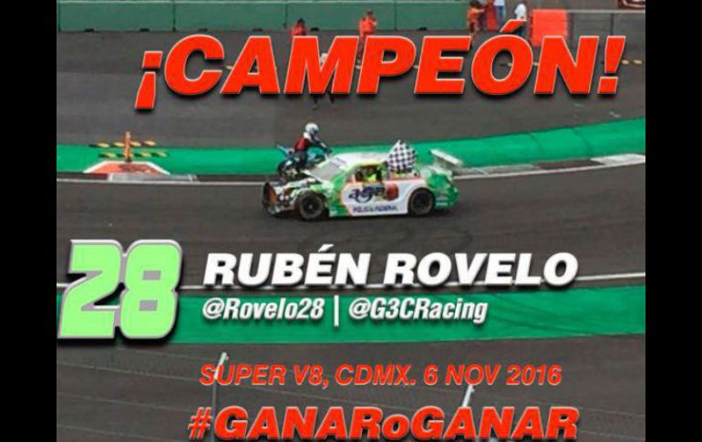 El Autódromo Hermanos Rodríguez de la Ciudad de México coronó a un nuevo campeón en la figura de Rubén Rovelo. FACEBOOK / Ruben Rovelo