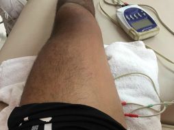 Jesús Sánchez continúa el proceso de rehabilitación en su pierna izquierda, luego de una distensión en el muslo. TWITTER / @_JESG17