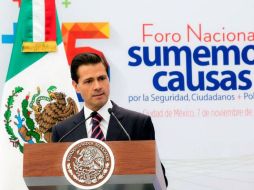 El Primer Mandatario aseveró que si bien hay avances en materia de seguridad 'no estamos satisfechos'. TWITTER / @PresidenciaMX