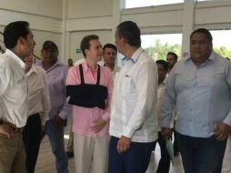 Manuel Velasco participó en una reunión que encabezó el represente para el Desarrollo de las Zonas Económicas Especiales. SUN / O. Gutiérrez