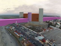 Esta enorme e imposible muralla tiene un toque de Luis Barragán. ESPECIAL / Estudio 3.14