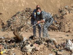 No es primera vez que las tropas iraquíes se encuentran con fosas comunes en territorios que estuvieron bajo control del EI. AFP / A. Al-Rubaye