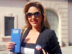 Alicia Machado en la víspera de elecciones por la presidencia de EU. TWITTER / @machadooficial