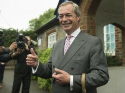 'Parece que este año va a ser el de dos grandes revoluciones' dijo Nigel Farage, líder provisional del UKIP e impulsor del 'brexit'. EFE / ARCHIVO