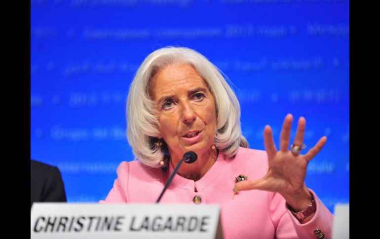 Christine Lagarde, atribuyó la decisión a los extraordinarios esfuerzos desplegados por el nuevo gobierno argentino. NTX / ARCHIVO