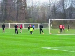 La Selección mexicana durante un entrenamiento en Ohio, previo al choque contra su similar de Estados Unidos. SUN /