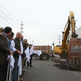 Arranca pavimentación 'histórica' en Zona Industrial