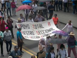 Los docentes iniciaron su protesta en contra de la aplicación de la reforma educativa. SUN / ARCHIVO