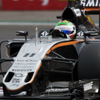 'Checo' Pérez, contento con su calificación en Brasil