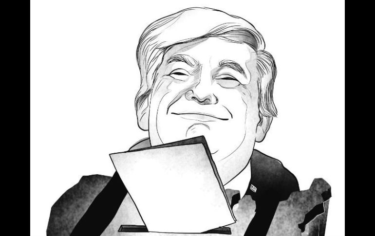 Trump obtuvo el votante blanco, trabajador,  quienes fueron el 82% de sus votantes. ESPECIAL / J. López