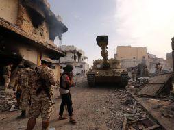 En Ganfuda viven atrapadas desde hace varios meses cerca de un centenar de familias sin luz ni agua corriente. AFP / M. Turkia