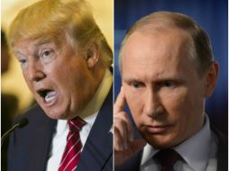 Putin y Trump continuarán sus contactos telefónicos y representantes de ambos se encargarán de preparar un encuentro. ESPECIAL /
