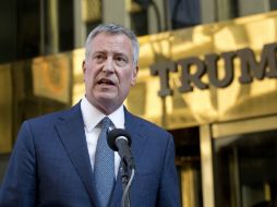 Deportar a los inmigrantes ''va contra todo lo que era genial en Nueva York'', dijo de Blasio. AP / M. Lennihan