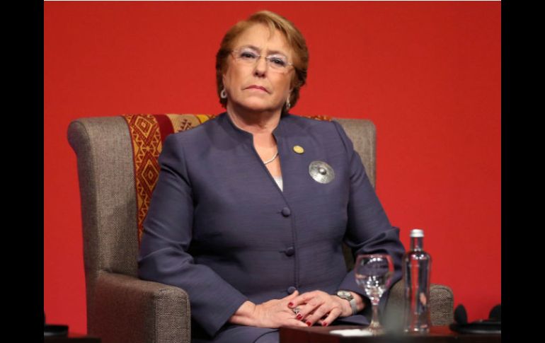 La presidente chilena señaló que para Chile, el acuerdo ha significado poder tener crecimiento económico y generar empleo. EFE / E. Arias