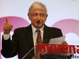 Andrés Manuel López Obrador expresó una serie de propuestas con miras en los comicios de 2018. NTX / C. Rogel