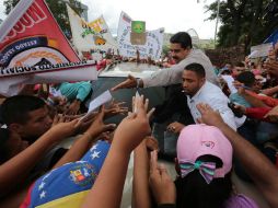 Nicolás Maduro, en un acto de Gobierno, en La Victoria. EFE / Palacio de Miraflores
