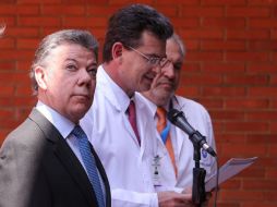 Santos destaca que lo que se encontró en las pruebas es un rezago mínimo de lo que tuvo hace años. EFE / M. Dueñas