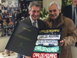 El acuerdo fue firmado entre el presidente del club celtista, Manuel Carlos Mouriño y Jesús Martínez. TWITTER / @Tuzos