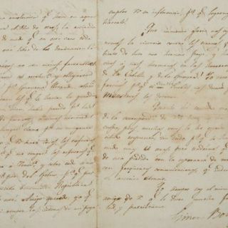 Subastan una carta firmada por Simón Bolívar