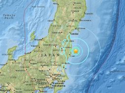 El sismo se sintió en Tokio, a 225 kilómetros al suroeste del epicentro. ESPECIAL / earthquake.usgs.gov
