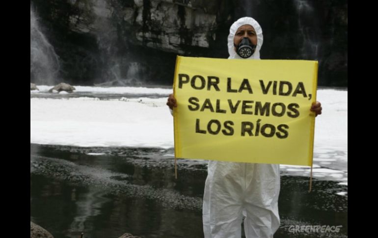 Greenpeace se mostró preocupado por la situación que se vive en el Río Santiago. ESPECIAL / greenpeace.org