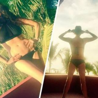 Catherine Zeta-Jones responde a paparazzi con foto en bikini