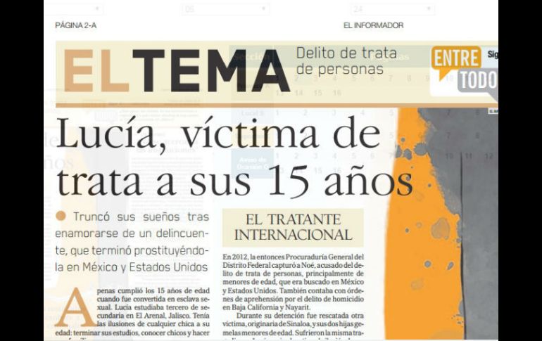 El texto, publicado en junio, cuenta la historia de una chica víctima de explotación sexual. EL INFORMADOR /